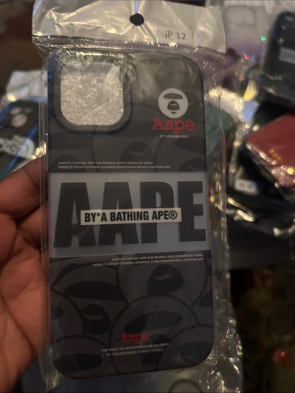 Black Graphic iPhone Case iPhone 12